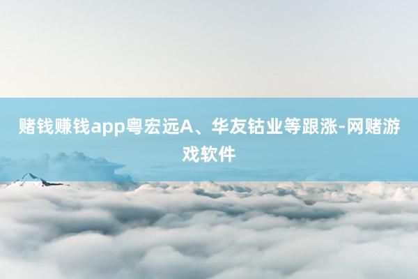 赌钱赚钱app粤宏远A、华友钴业等跟涨-网赌游戏软件