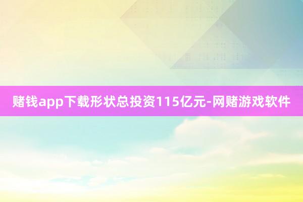 赌钱app下载形状总投资115亿元-网赌游戏软件