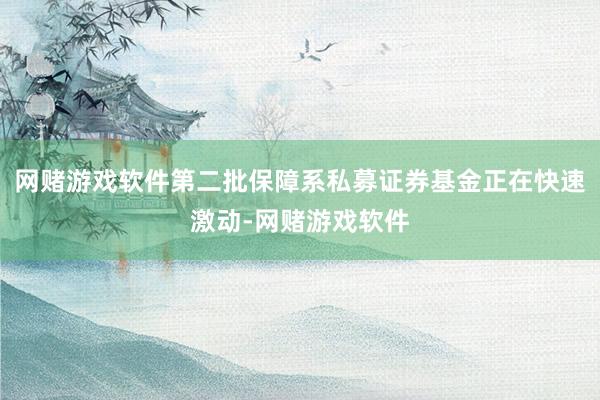 网赌游戏软件第二批保障系私募证券基金正在快速激动-网赌游戏软件