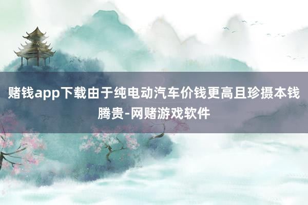 赌钱app下载由于纯电动汽车价钱更高且珍摄本钱腾贵-网赌游戏软件