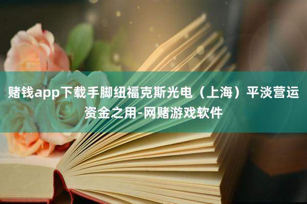 赌钱app下载手脚纽福克斯光电（上海）平淡营运资金之用-网赌游戏软件