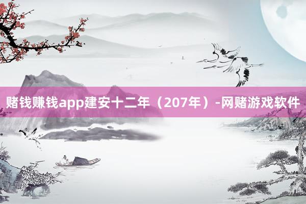 赌钱赚钱app建安十二年（207年）-网赌游戏软件