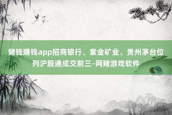赌钱赚钱app　　招商银行、紫金矿业、贵州茅台位列沪股通成交前三-网赌游戏软件